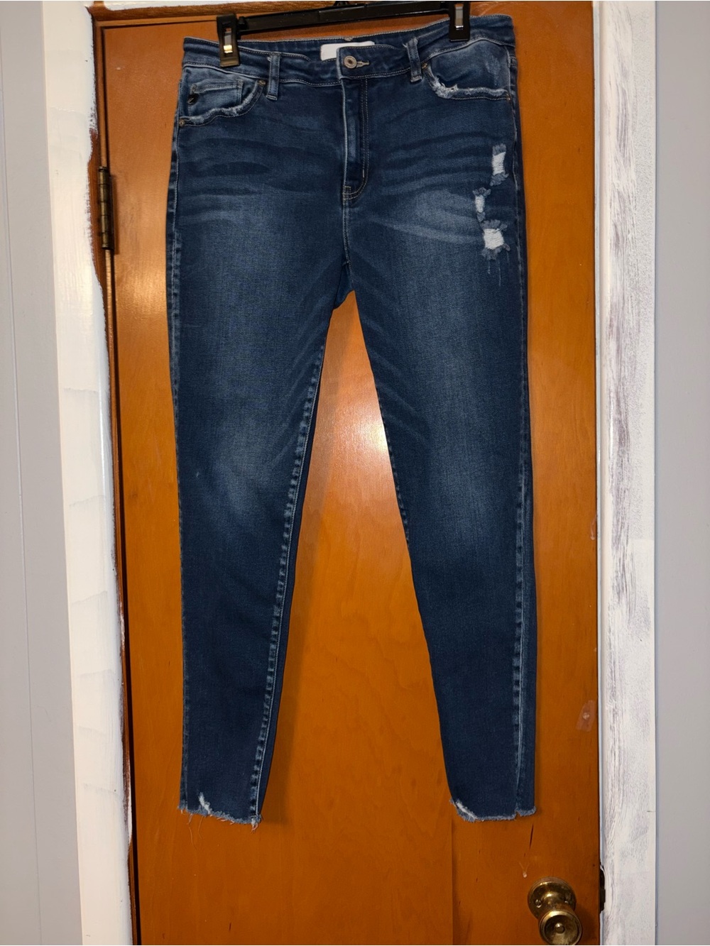 KanCan Dark Blue Distressed Skinny Jeans